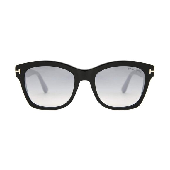 NEW FT0614/S 01C TOM FORD  LAUREN TF614 01C WOMEN SHINY BLACK/SMOKE SILVER main image 3